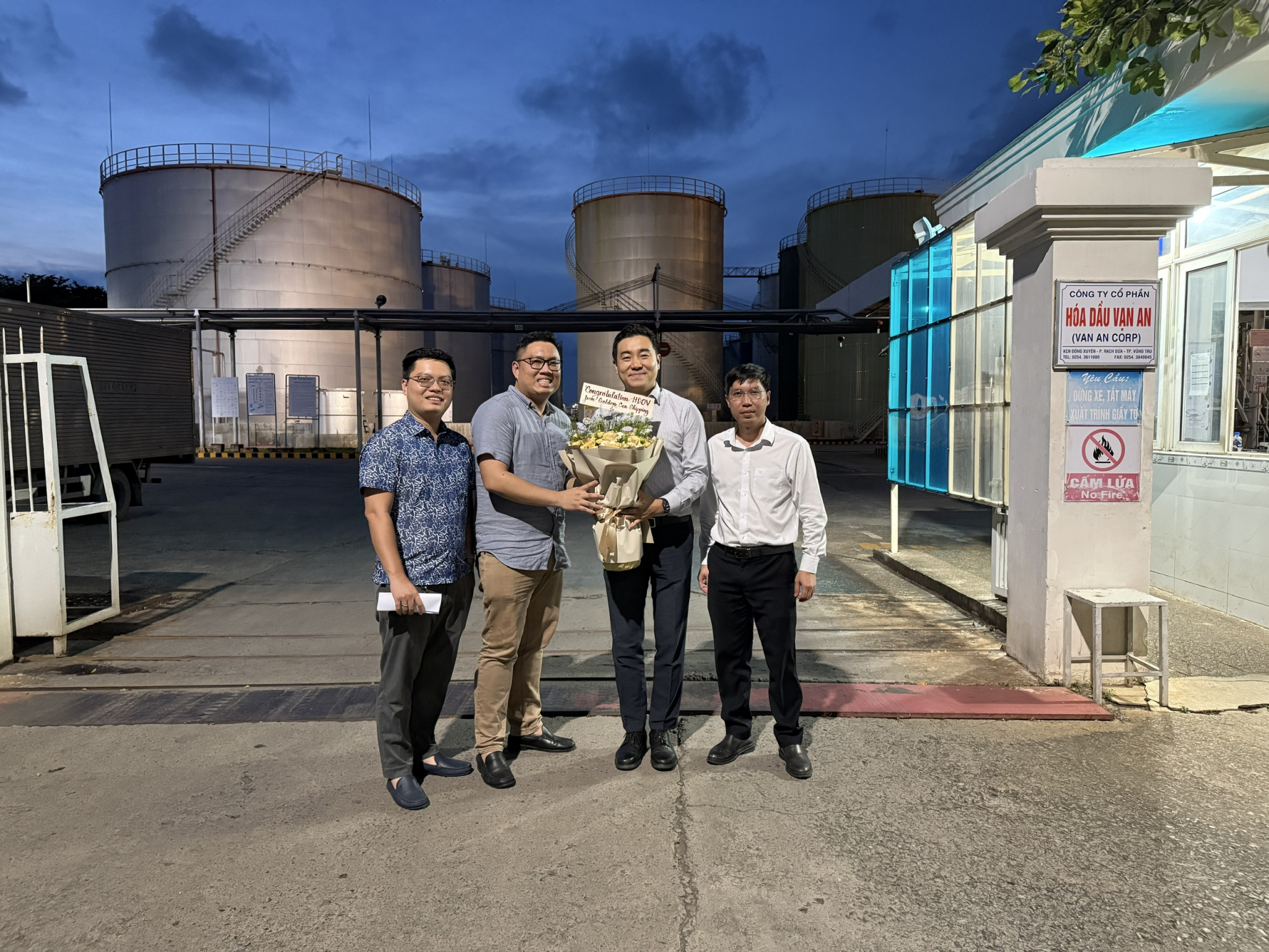 GOLDEN SEA SHIPPING CO., LTD Successfully Handles the First Shipment of HYUNDAI OILBANK VIETNAM